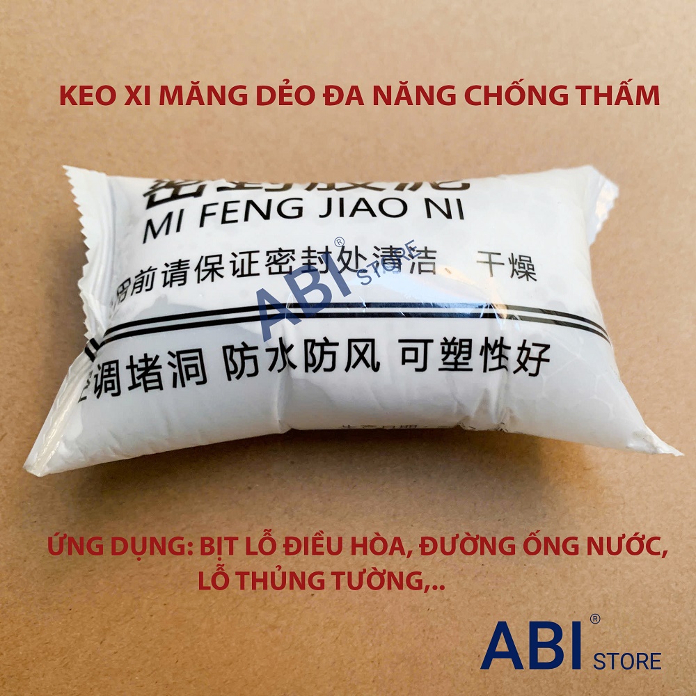 Xi măng dẻo bịt lỗ thoát nước, xi măng trắng trám lỗ điều hòa, lỗ tường, ống nước chống thấm loại tốt