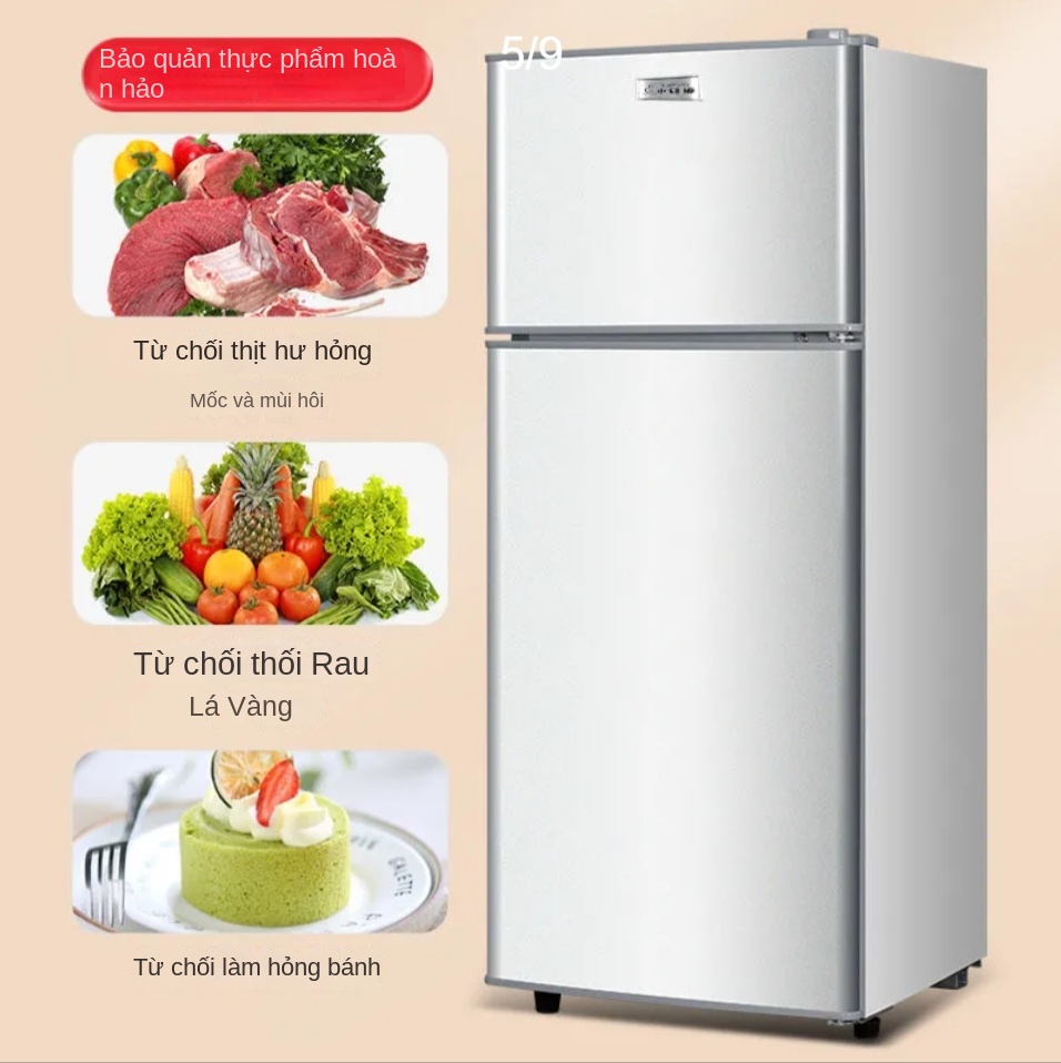 Tủ lạnh mini  có ngăn đá và ngăn lạnh, dung tích mini tiết kiệm điện ,tủ lạnh mới nhỏ chính hãng ,bảo hành 12 tháng