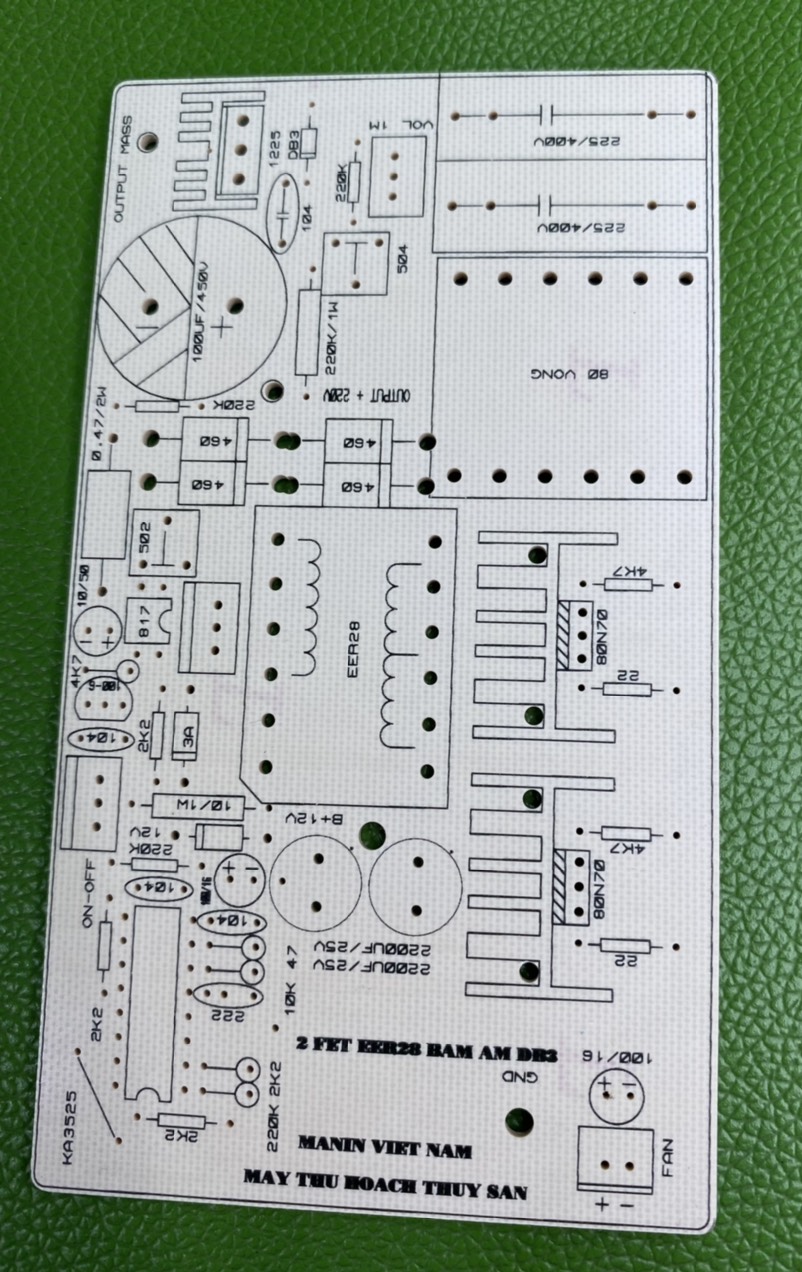Pcb bo mạch kích điện 2 fet db3 băm âm