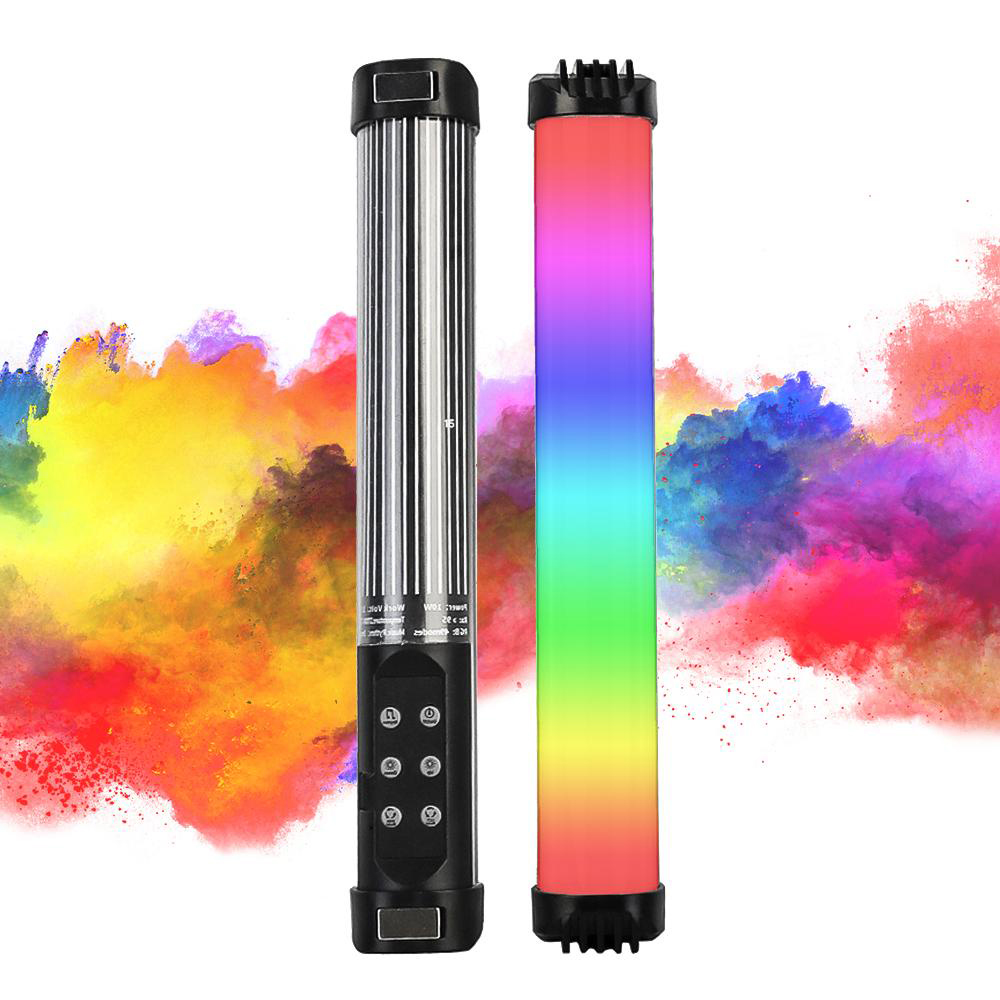 Đèn led cầm tay rgb rl- 30sl hỗ trợ livestream, chụp ảnh studio, quay phim chuyên nghiệp 49 hiệu ứng chế độ ánh sáng điều chỉnh dễ dàng