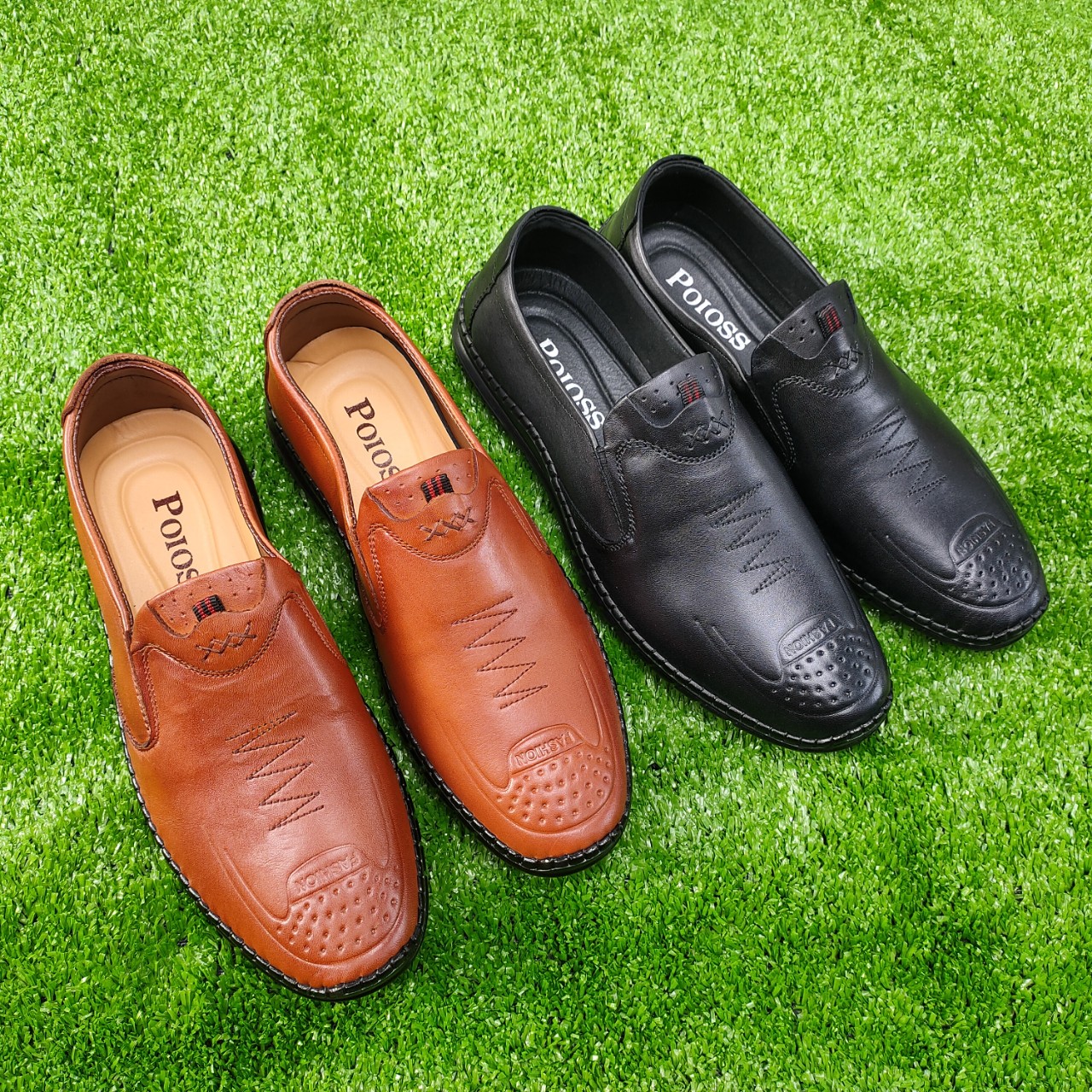 [HCM]Giày lười nam DA BÒ cao cấp size 38 đến 43 bảo hành 12 tháng R01(X64)