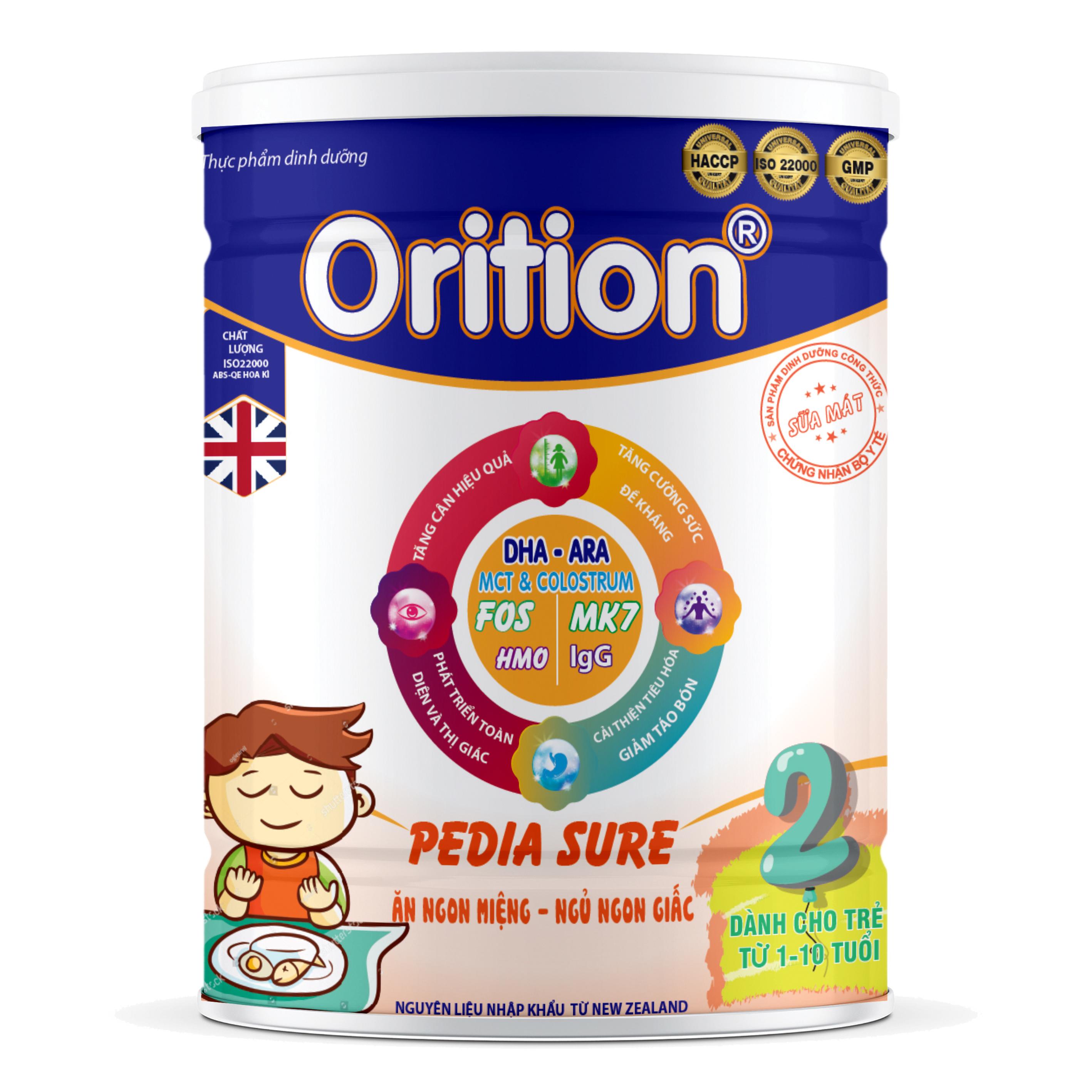 SỮA BỘT ORITION PEDIA SURE GIÚP BÉ ĂN NGON MIỆNG, NGỦ NGON GIẤC- 900G