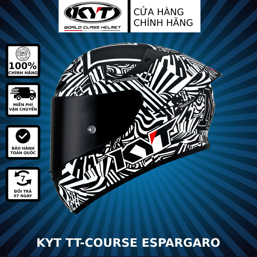 Mũ bảo hiểm kyt tt course - espagaro winter test 2020