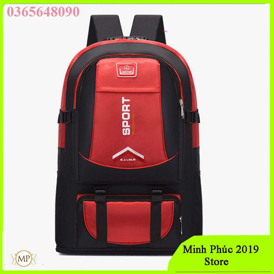 [MỞ RỘNG ĐÁY- THỂ TÍCH 65L] Balo thể thao du lịch cỡ lớn nhiều ngăn rộng rãi cho mọi người thoải mái đựng quần áo đi phượt đi du lịch hay về quê- Balo hành quân du lịch đường dài cỡ lớn