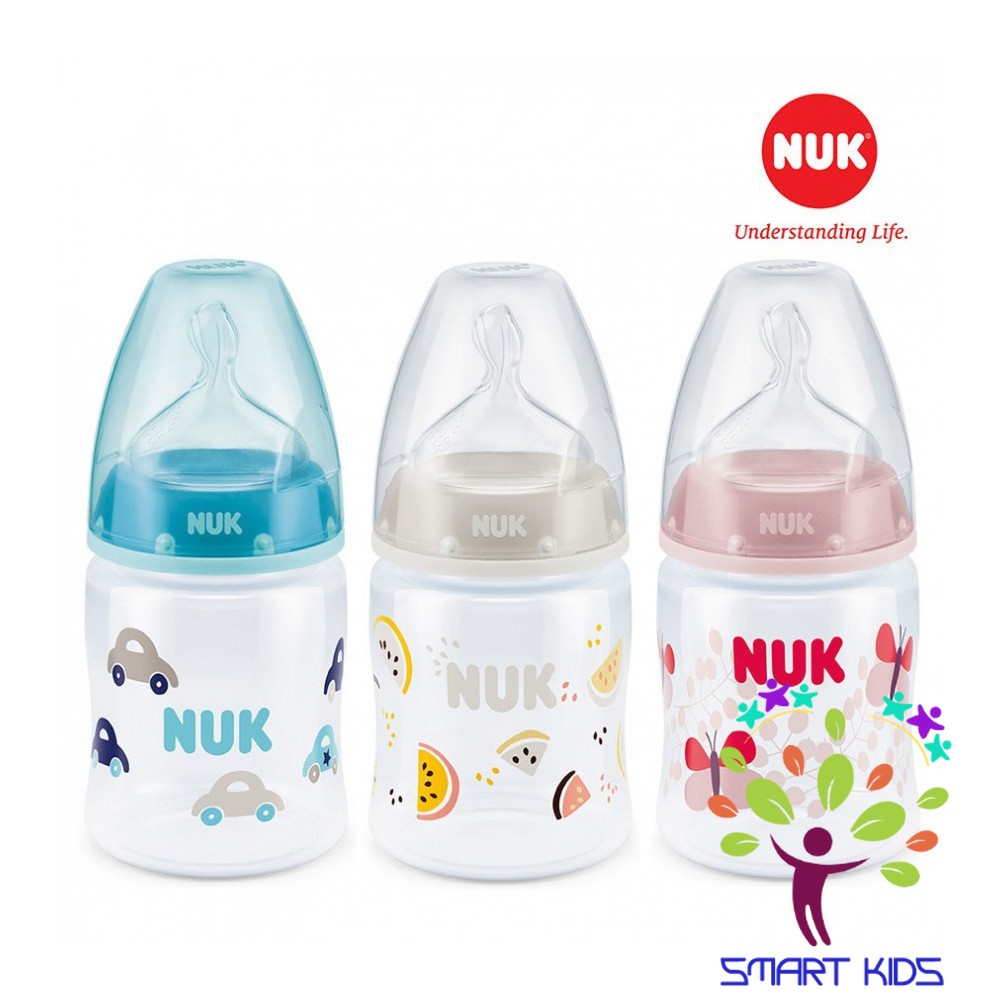 Bình sữa NUK Premium Choice nhựa PP 150ml núm ti Silicone S1 - M