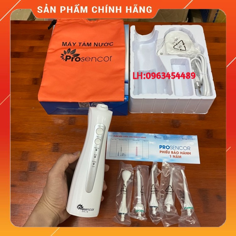 Máy tăm nước cầm tay prosencor dhl01/dhl16 bảo hành 14 tháng