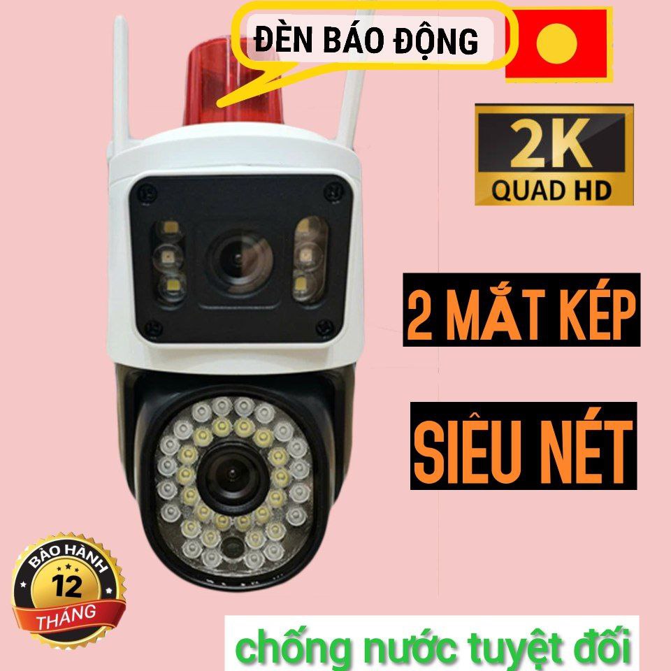 CAMERA YOOSEE 2 MẮT LOA KÉP SIÊU TO thêm tính năng đổi giọng nói CHỐNG NƯỚC TUYỆT ĐỐI ĐÀM THOẠI 2 CHIỀU BẢO HÀNH 12 THÁNG