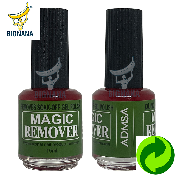 Nước ủ tháo phá gel magic remover 15ml, dung dịch sơn phá gel không cần cà lớp sơn top