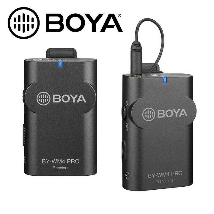 Micro không dây cho điện thoại, máy ảnh boya by-wm4 pro k1