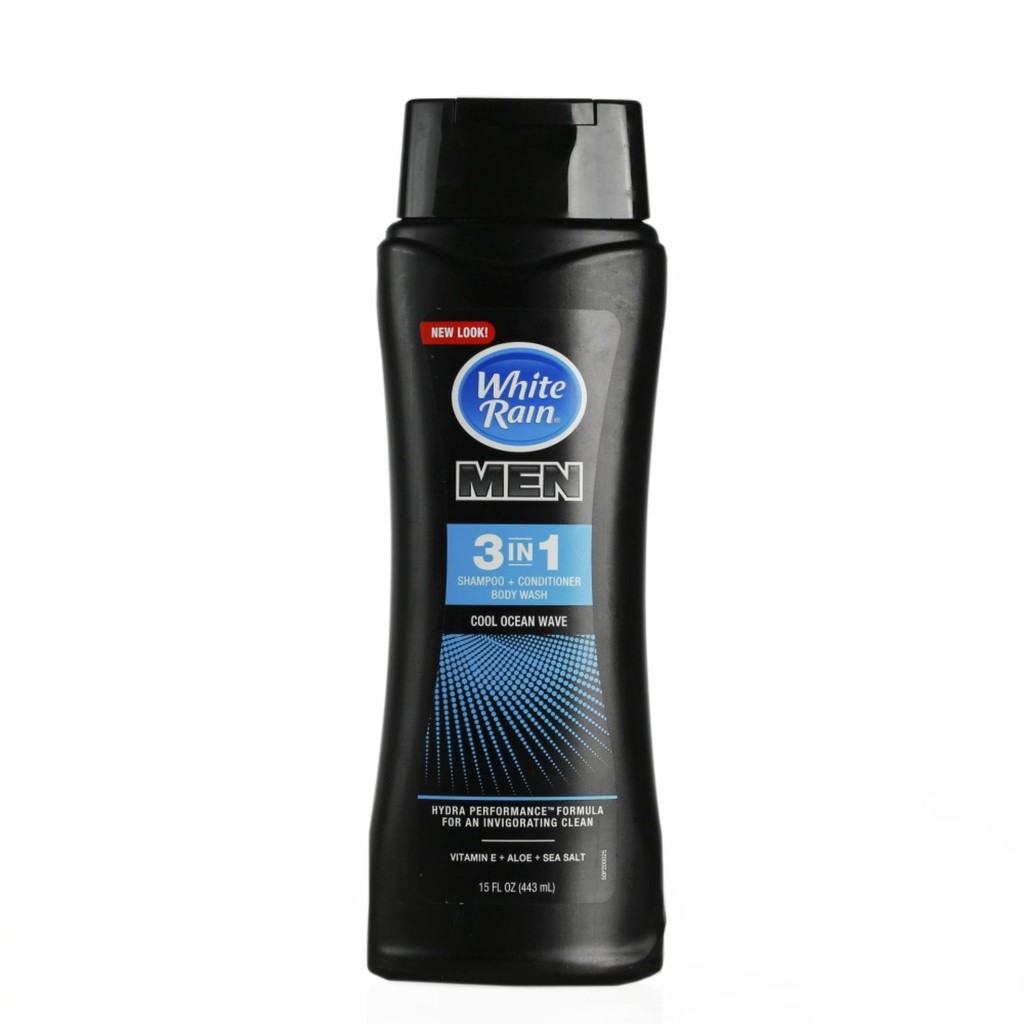 Sữa tắm gội white rain for men 3in1 shampoo + conditioner + body wash - 443ml