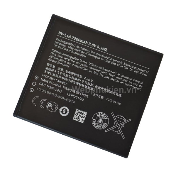 Pin dành cho điện thoại Nokia Lumia 540 L4A