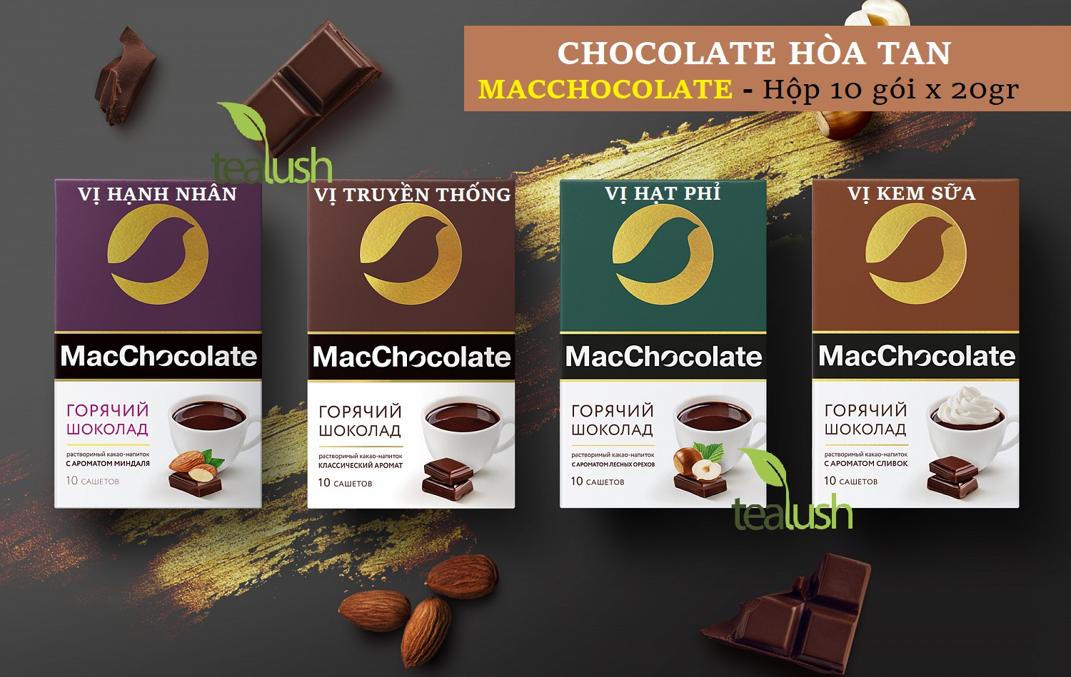 chocolate hòa tan macchocolate của nga vị truyền thống 1