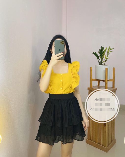 Siêu phẩm áo sát nách tay bèo, chất đũi mát