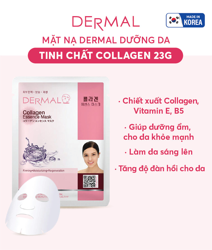 Mặt nạ Dermal dưỡng da tinh chất Collagen