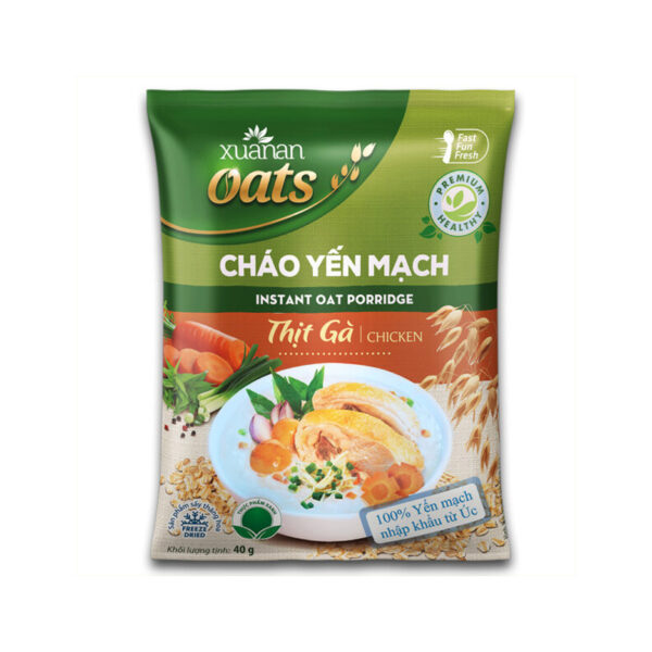 [30 gói] Cháo Yến Mạch Thịt Gà Xuân An