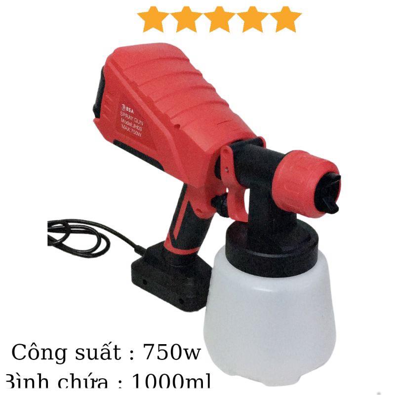 Phun sơn điện cầm tay, máy phun sơn bsa công suất 750w