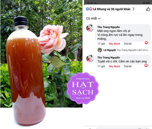 1 Lít Mật ong hoa cà phê nguyên chất chuẩn, xịn