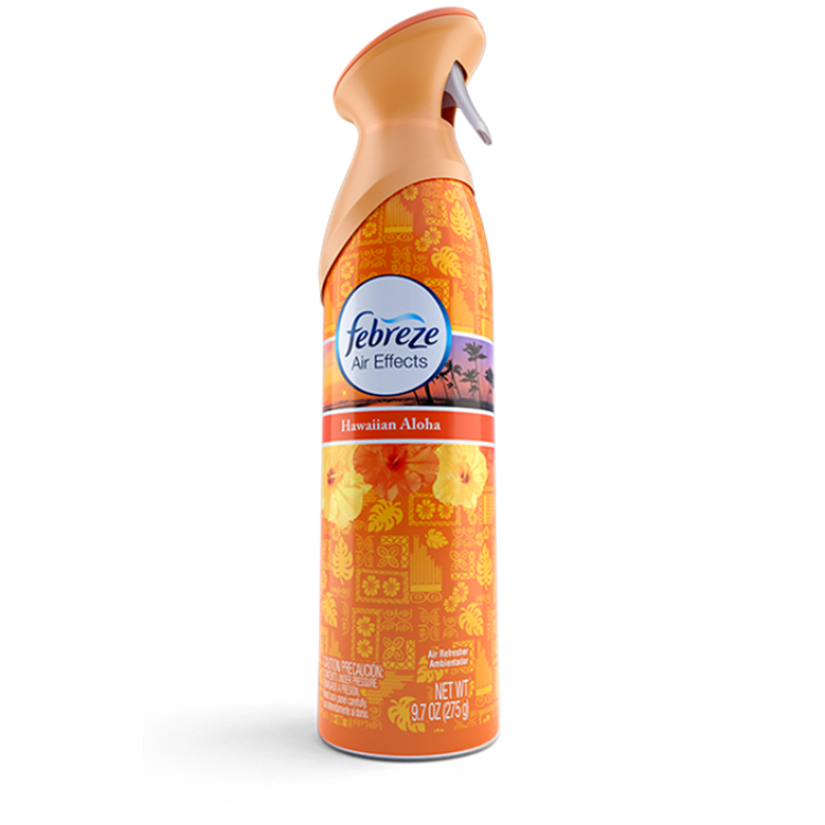 Dung dịch xịt thơm phòng Febreze Air Effects hường Hawaii Aloha chai 250gr của Mỹ