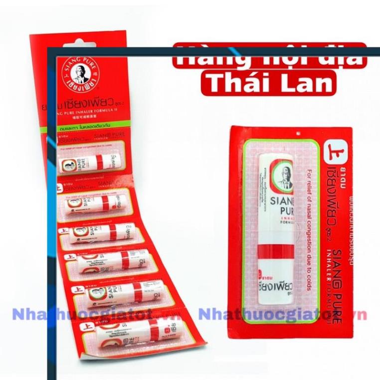 Ống Hít Thông Mũi Thái Lan Siang Pure Inhaler - Ống hít mũi Ông già