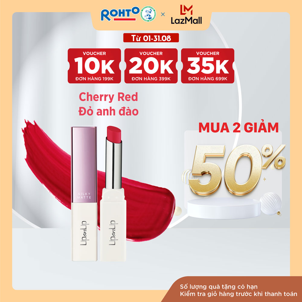 Son lì dưỡng môi siêu mịn Lip On Lip Silky Matte 2.2g