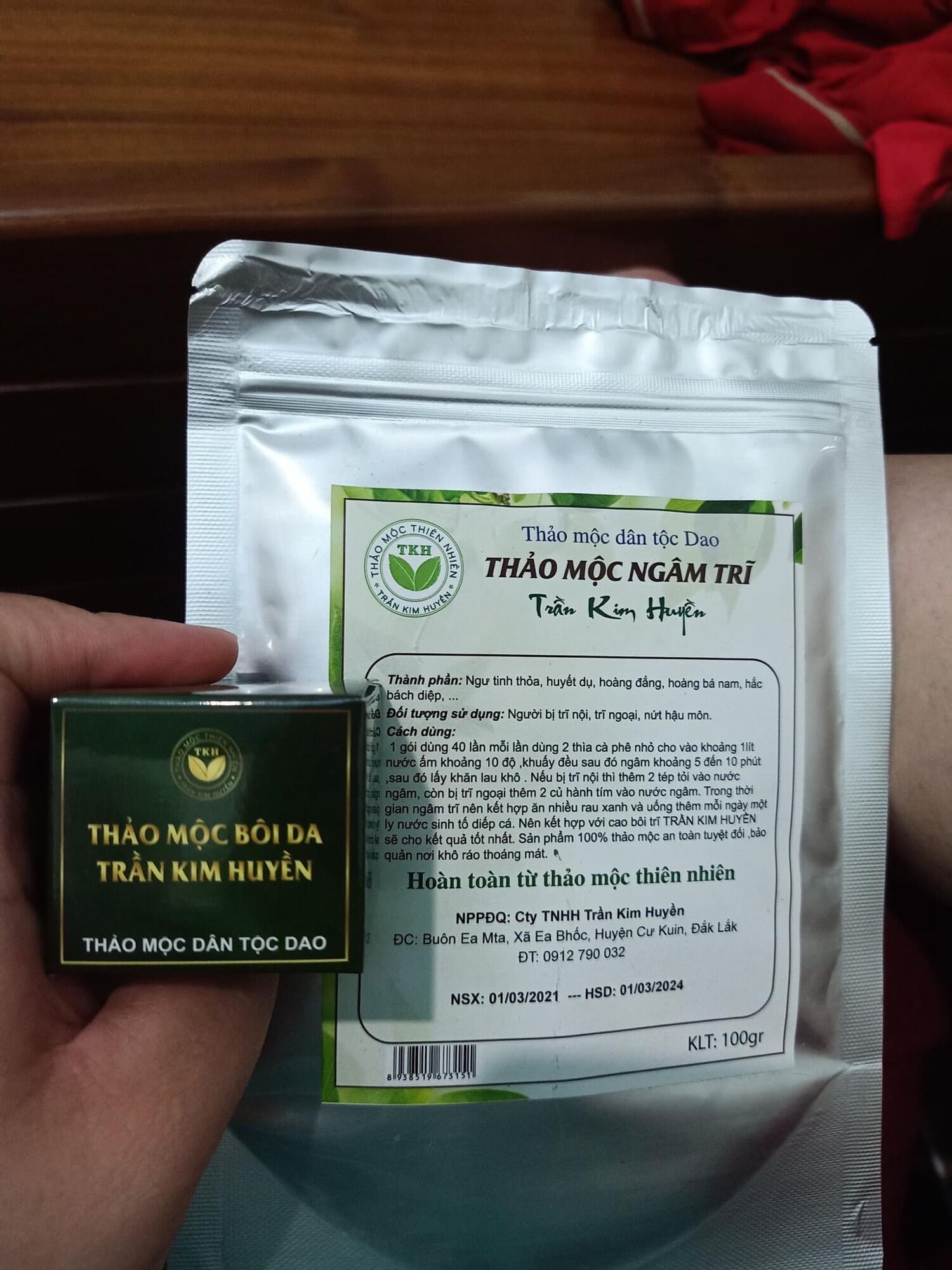 Thảo mộc ngâm trĩ TKH
