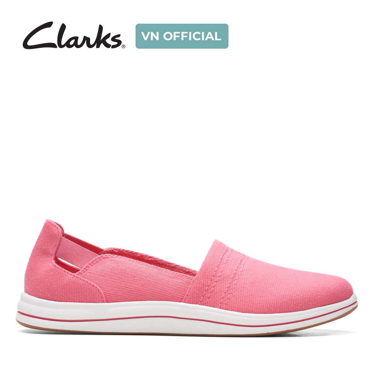  Giày Lười Vải Nữ Clarks - Brinkley Step 