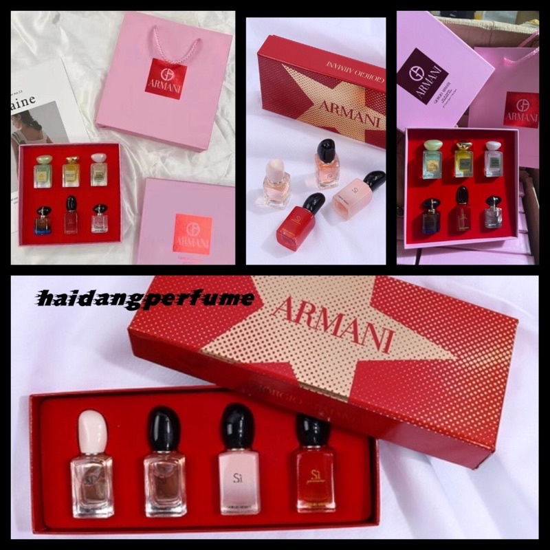Set nước hoa sì giorgio armani mini 🌹4 mùi xuất sắc nhà sì🌹có tách lẻ