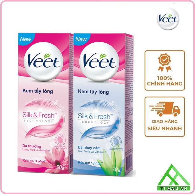 Kem tẩy lông veet 50g - cho da thường & da nhạy cảm
