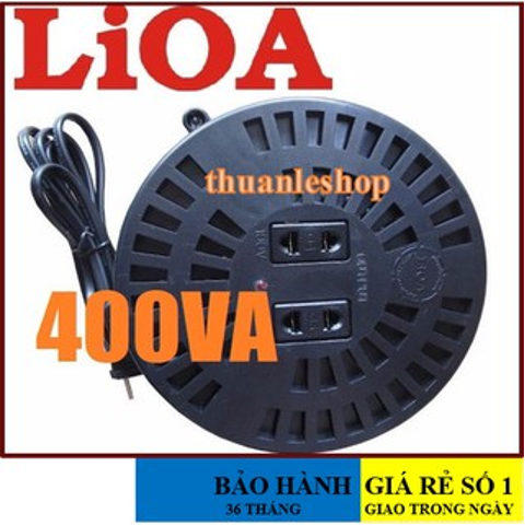 Biến áp tự ngẫu lioa 400va dn004 - bộ đổi nguồn lioa 400va từ 220v sang 100v/120v cho máy nhật - mỹ