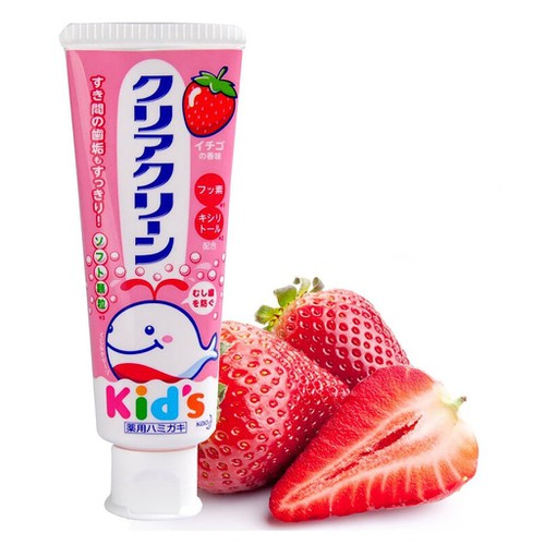 Kem đánh răng trẻ em vị dâu Kao 70g - LeVyStore - TheGioiHangNhap