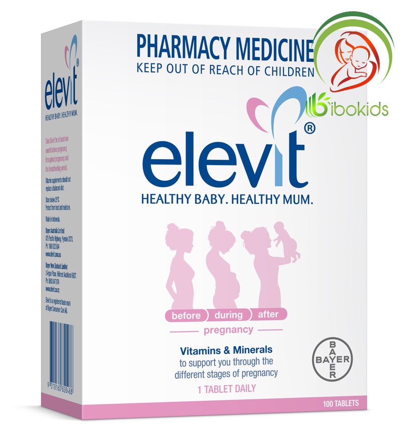 Elevit của úc hộp 100 viên - vitamin tổng hợp cho bà bầu, đối tượng sử dụng phụ nữ chuẩn bị mang thai, đang mang thai và người cho con bú