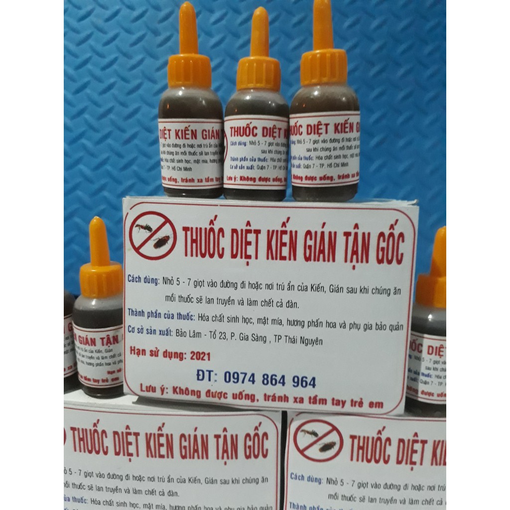Combo 5 lọ thuôc diệt kiến gián sinh học việt nam