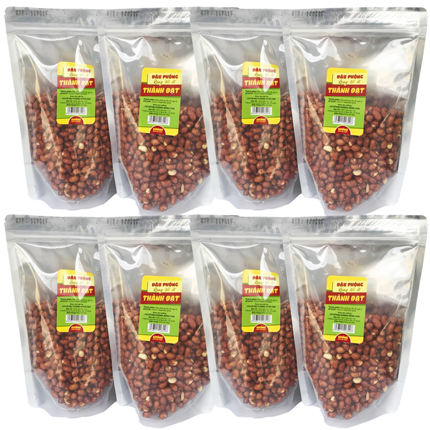 Buôn sỉ 5KG Đậu Phộng Rang Tỏi Ớt THÀNH ĐẠT (10 Túi) - Đồ ăn vặt