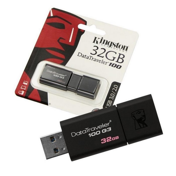 Thiết Bị Lưu Trữ USB Kingston DT100G3 32GB- Bao Hanh 12 thang