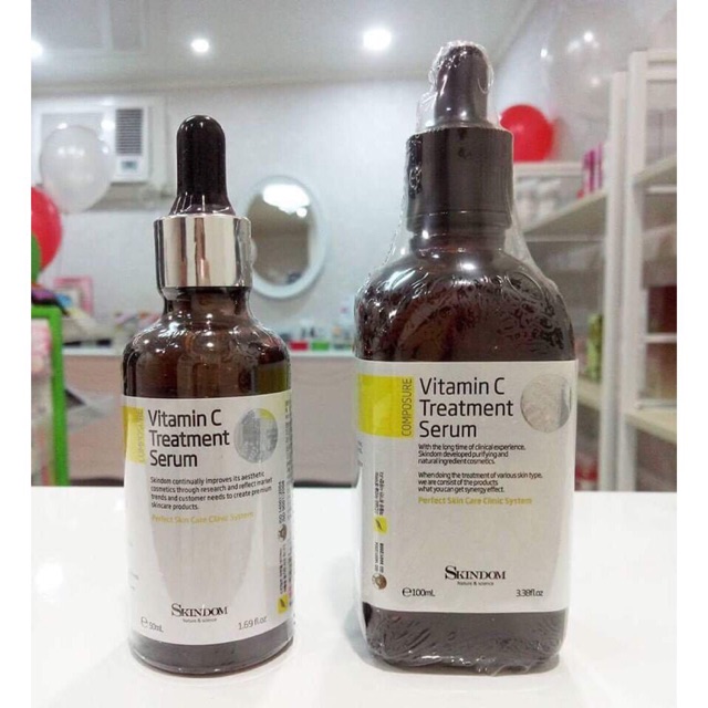 Cách chăm sóc da mặt, Tinh chất Vitamin C Treatment Serum skindom chống oxy hóa