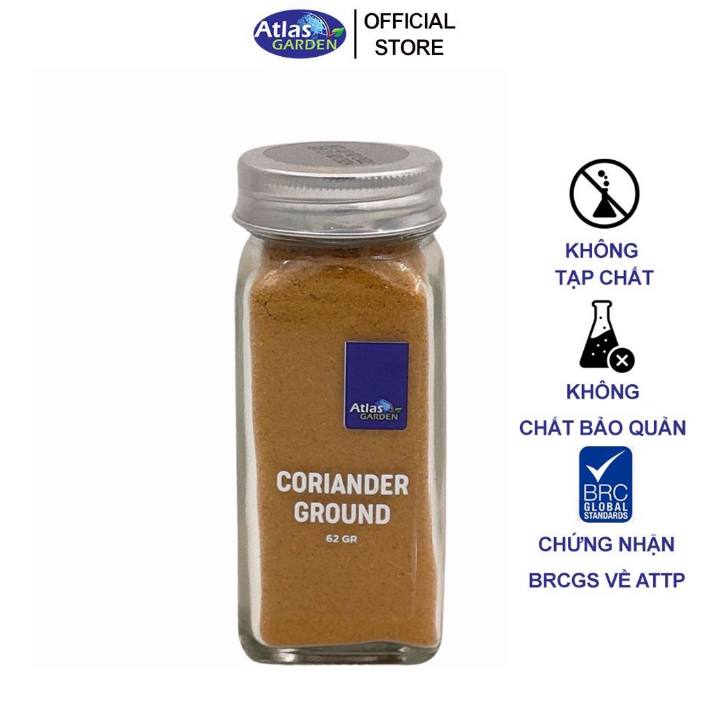 62g Bột Ngò Coriander Ướp Thỉ Chế Biến Thức ăn Atlas Garden-Coriander Ground