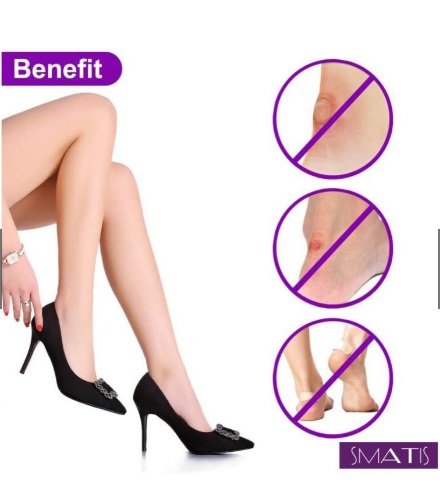 2 Miếng đệm lót silicone chống trày gót chân đi giày cao gót