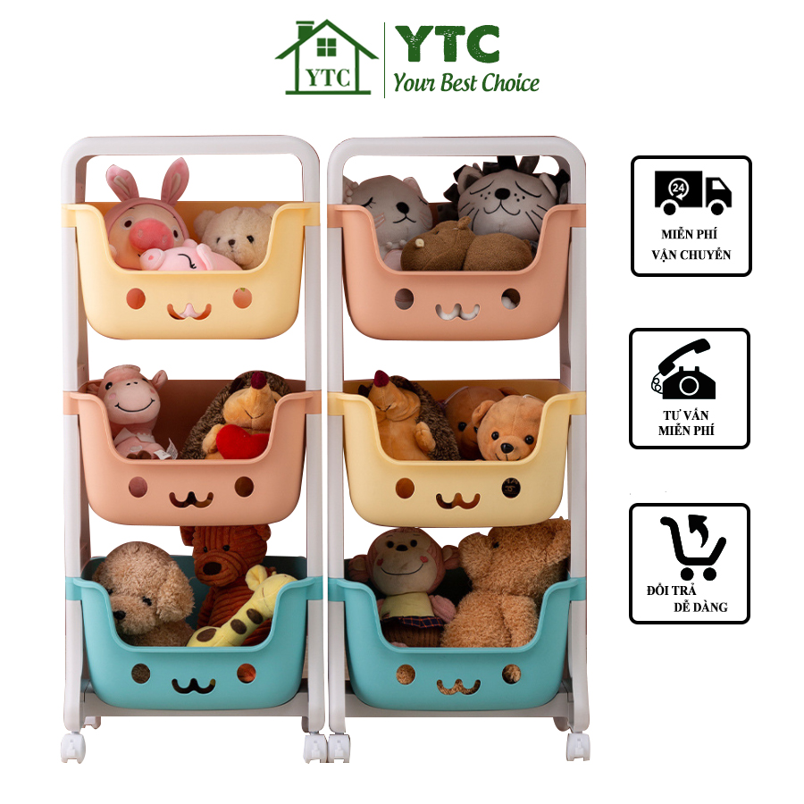 Kệ 3 Tầng Để Đồ Cho Em Bé Cực Đáng Yêu ( K3TTE01)
