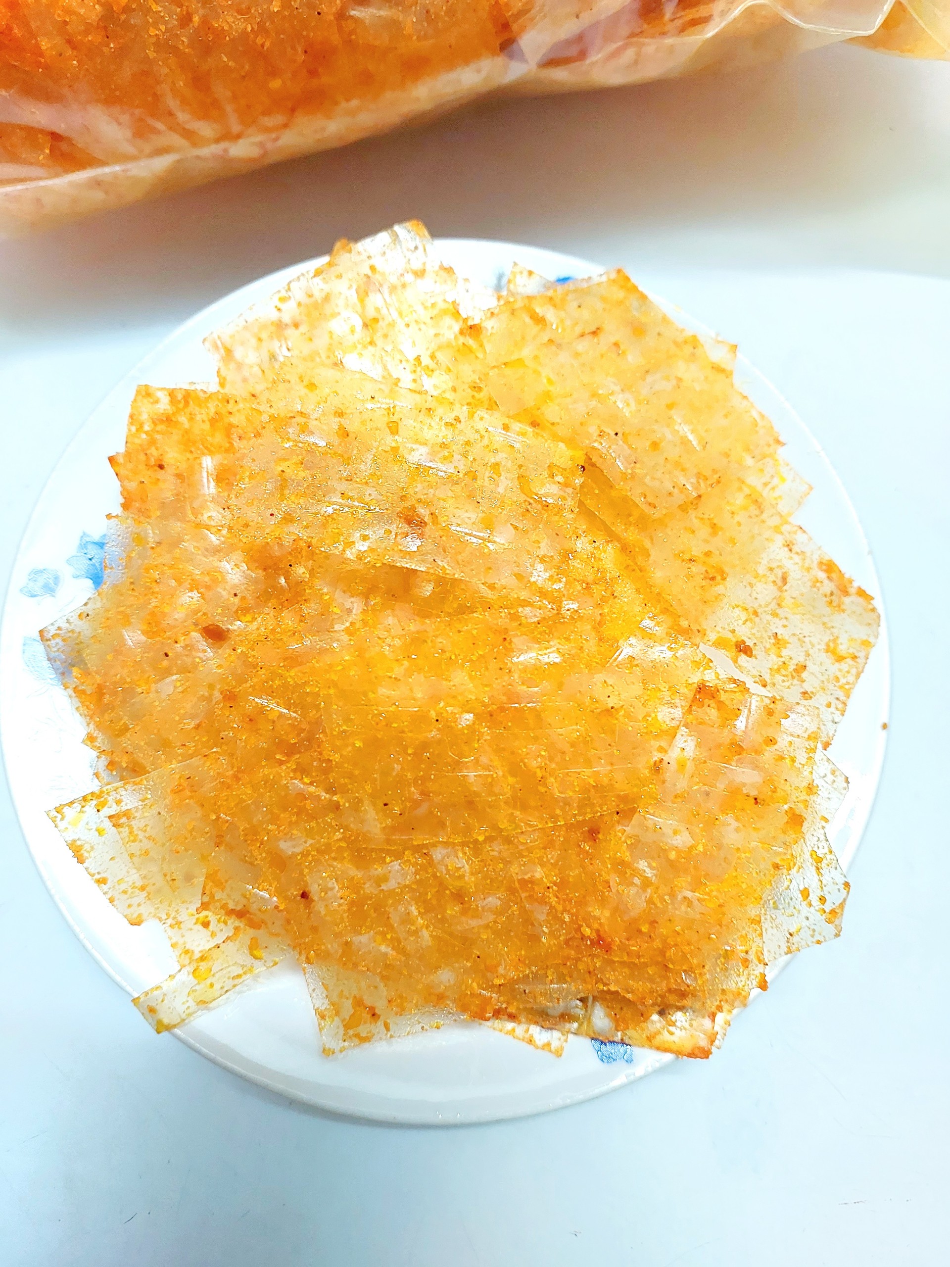 1kg Bánh Tráng LẮC PHÔ MAI Miếng Vuông_TiTiMart