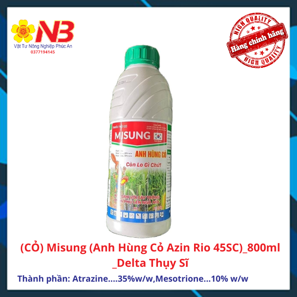 Misung _800ml _delta thụy sĩ trừ cỏ chọn lọc ngô, mía, khóm, dứa