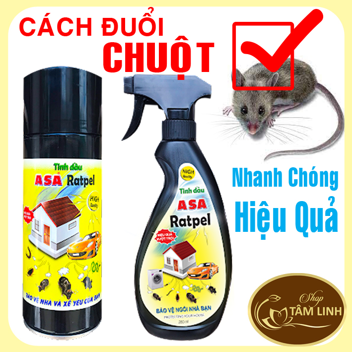 Bình Xịt _Tinh dầu xua đuổi chuột ASA Ratpel 350ml