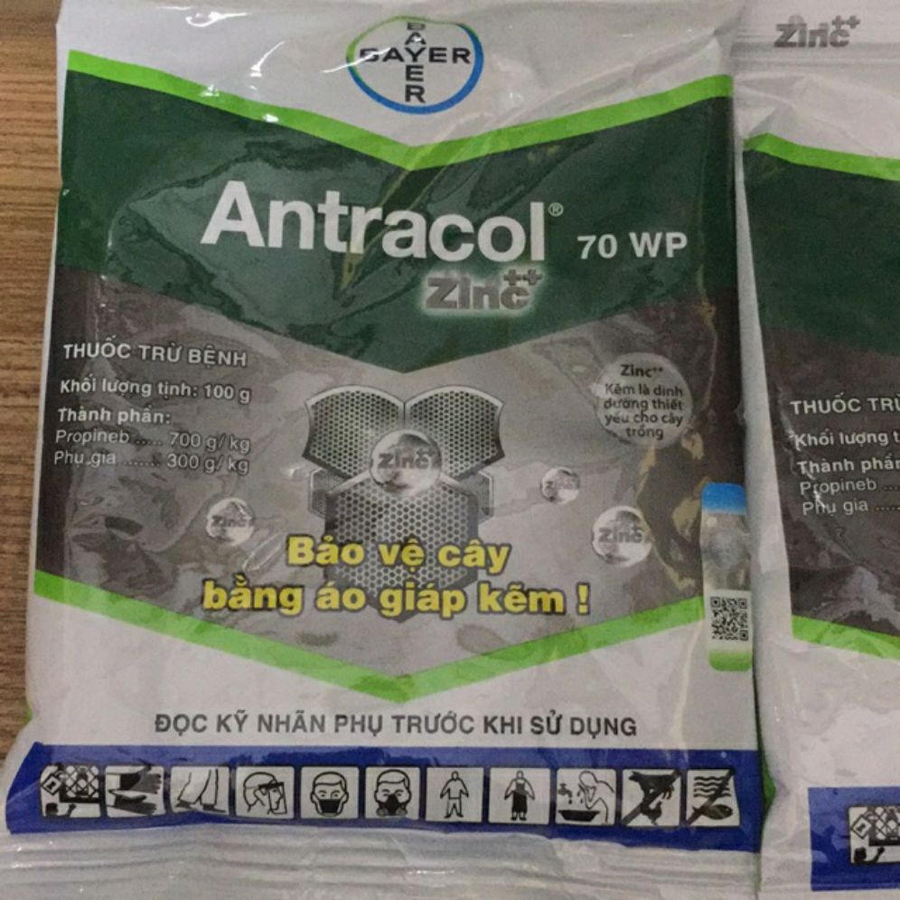 ANTRACOL 70WP gói 100gr trừ và ngừa nấm cây trồng