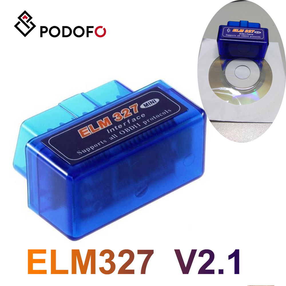 ELM327 Phiên bản mới nhất V2.1 Bluetooth Super Mini ELM327 OBD2 II Công cụ quét ô tô Công cụ chẩn đoán ô tô cho Windows (màu xanh)