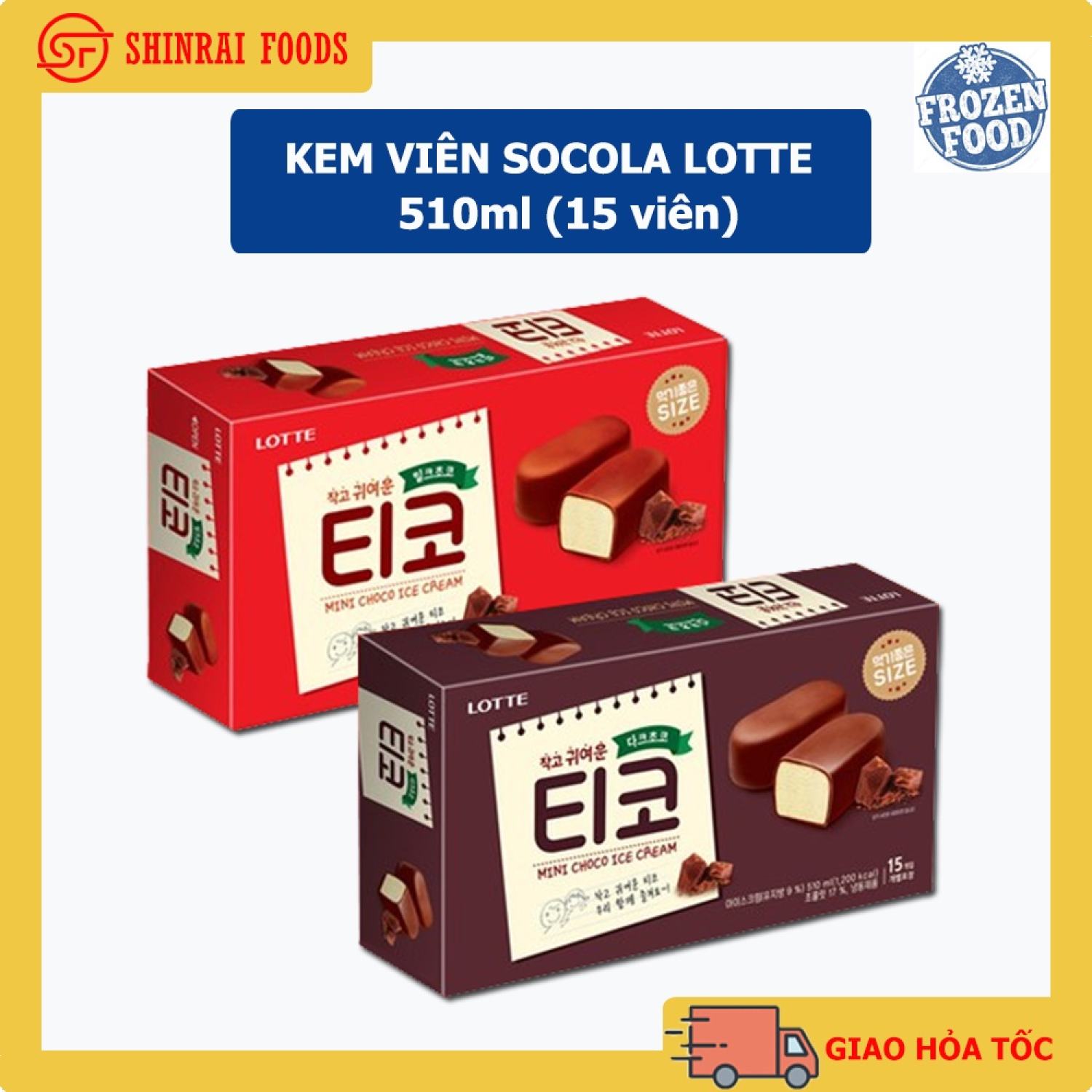 Kem viên socola sữa Tico Lotte Hàn
