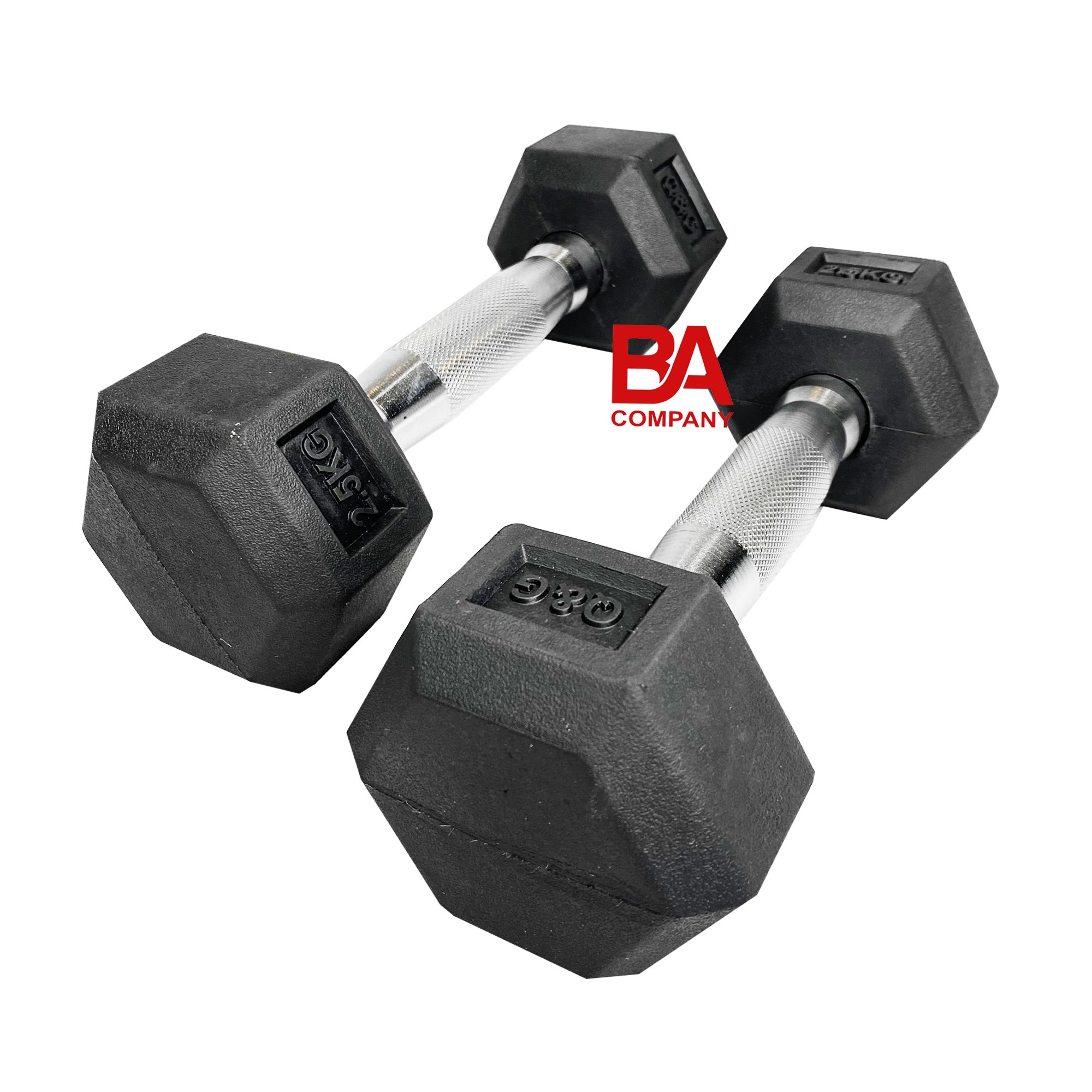 Tạ tay cao su 2.5kg,5kg,7.5kg,10kg,12.5kg,15kg,17.5kg,20kg lục giác cao cấp, tạ tay tập gym yoga, dụng cụ thể thao binhansports