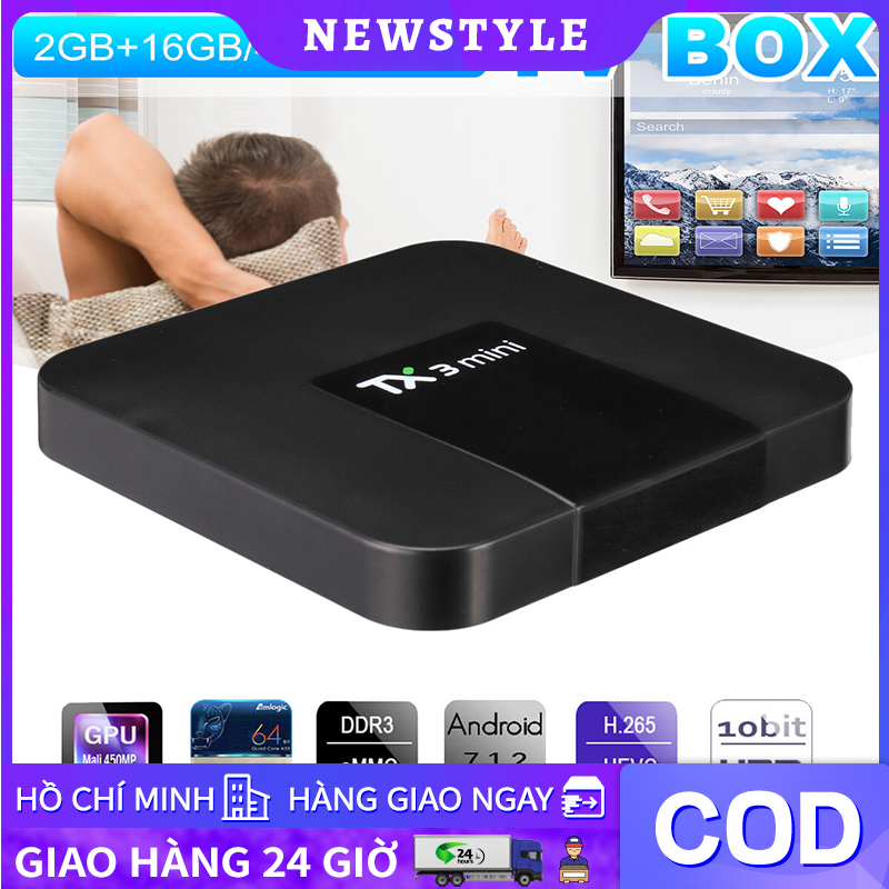 Android Tivibox TX3 Mini RAM 2GB ROM 16GB Android 10 4K UltraHD