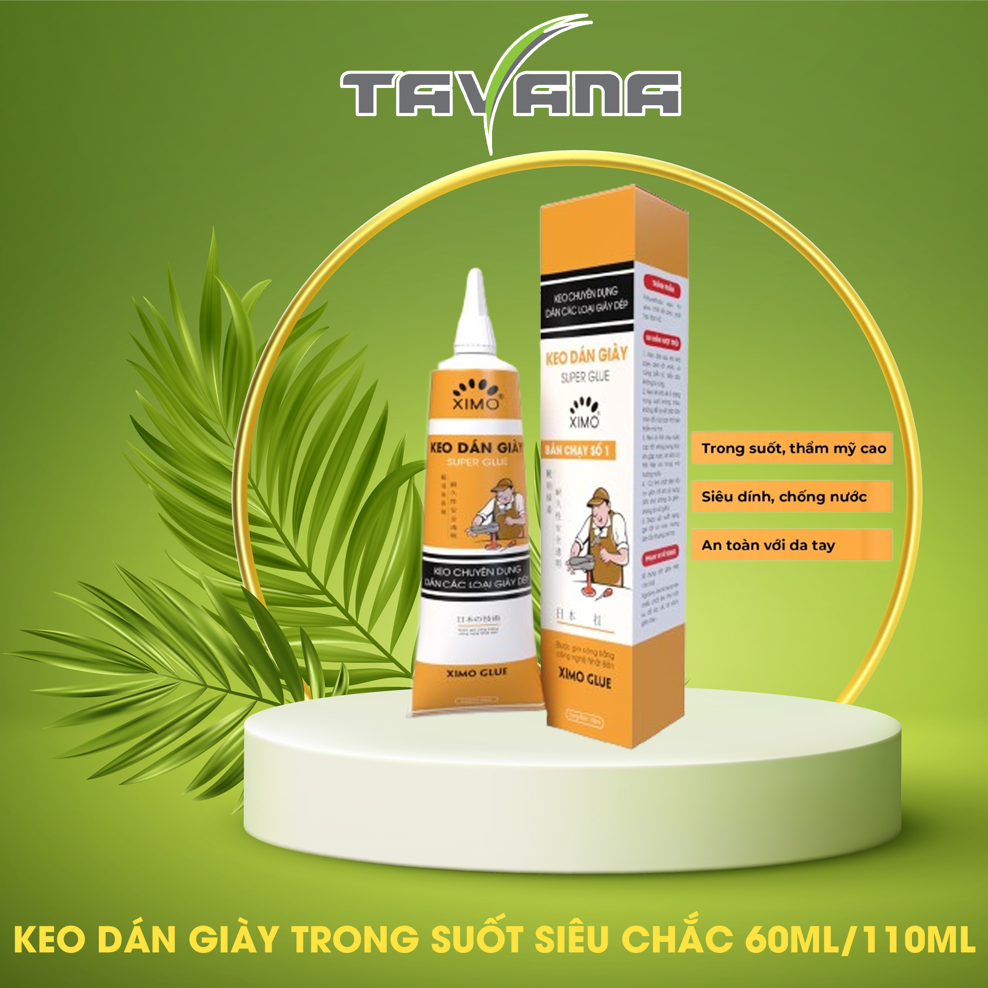 Keo dán giày nhiệt super glue ximo siêu dính cao cấp, chống nước tốt
