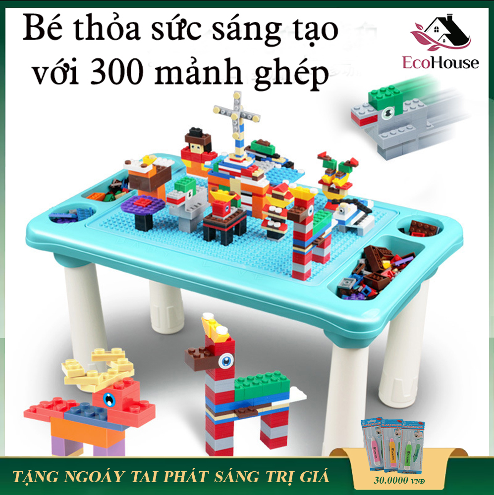 Đồ chơi trẻ em bàn xếp hình 300 chi tiết , phát triển trí thông minh tư duy sáng tạo , lego 300 chi tiết sáng tạo, bảo hành 6 tháng, lỗi đổi mới trong 7 ngày đầu nhận hàng