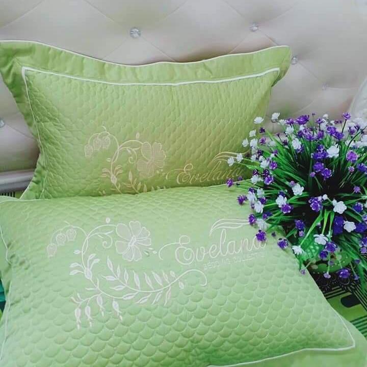 [Nhiều màu - chọn mẫu] 2 vỏ gối đầu trần bông cao cấp