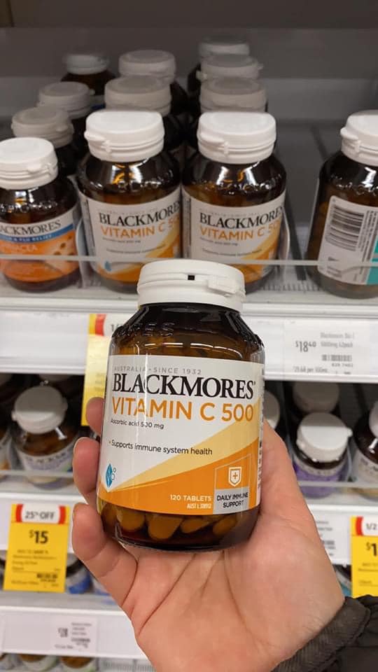 Viên uống vitamin c 500mg blackmores - 120 viên